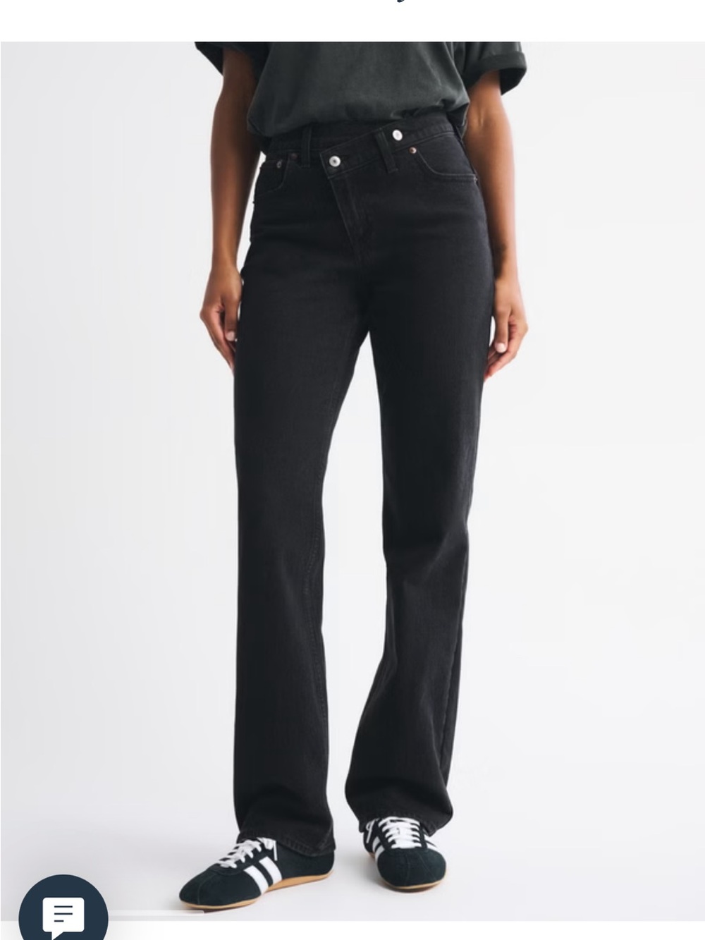 Abercrombie & Fitch Black Women’s Straight-Leg Jeans